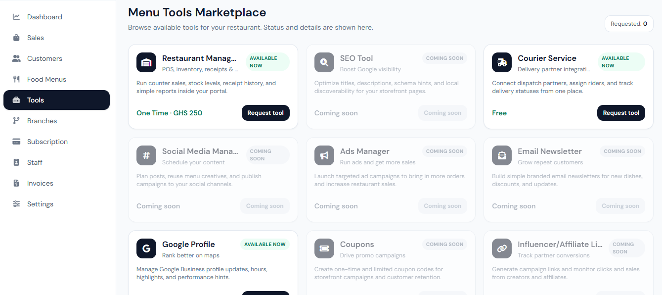 How to use the various portal tools