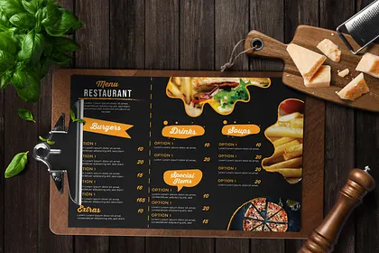 The difference between Food Menus and Extras